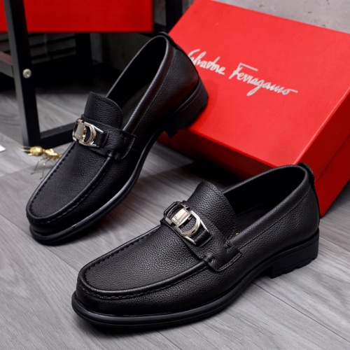 Salvatore Ferragamo Leather Shoes For Men #1163726 $85.00 USD, Wholesale Replica Salvatore Ferragamo Leather Shoes
