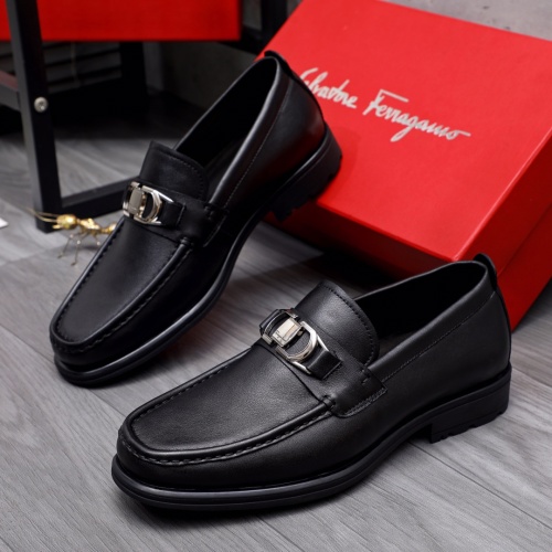 Salvatore Ferragamo Leather Shoes For Men #1163727 $85.00 USD, Wholesale Replica Salvatore Ferragamo Leather Shoes