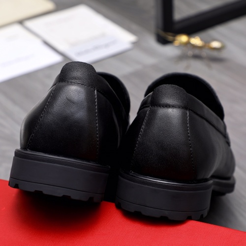 Replica Salvatore Ferragamo Leather Shoes For Men #1163727 $85.00 USD for Wholesale
