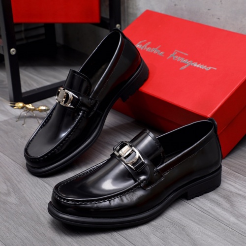 Salvatore Ferragamo Leather Shoes For Men #1163728 $85.00 USD, Wholesale Replica Salvatore Ferragamo Leather Shoes