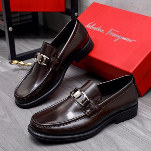 Salvatore Ferragamo Leather Shoes For Men #1163729 $85.00 USD, Wholesale Replica Salvatore Ferragamo Leather Shoes