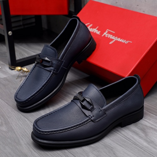 Salvatore Ferragamo Leather Shoes For Men #1163731 $85.00 USD, Wholesale Replica Salvatore Ferragamo Leather Shoes