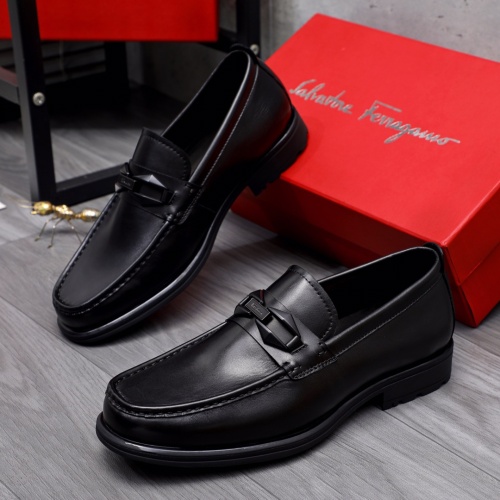 Salvatore Ferragamo Leather Shoes For Men #1163733 $85.00 USD, Wholesale Replica Salvatore Ferragamo Leather Shoes
