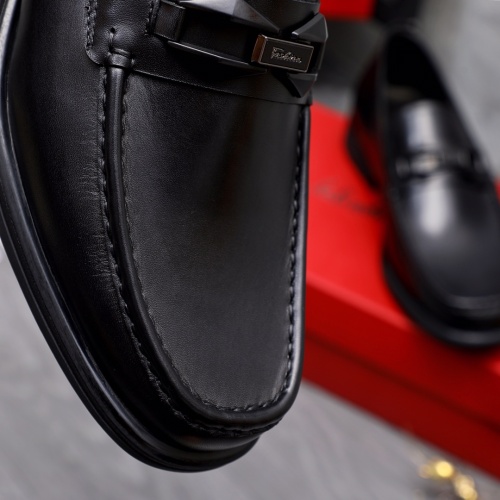 Replica Salvatore Ferragamo Leather Shoes For Men #1163733 $85.00 USD for Wholesale