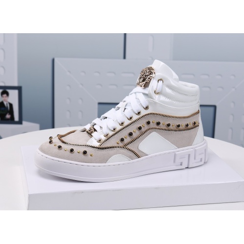 Replica Versace High Tops Shoes For Men #1163739 $82.00 USD for Wholesale