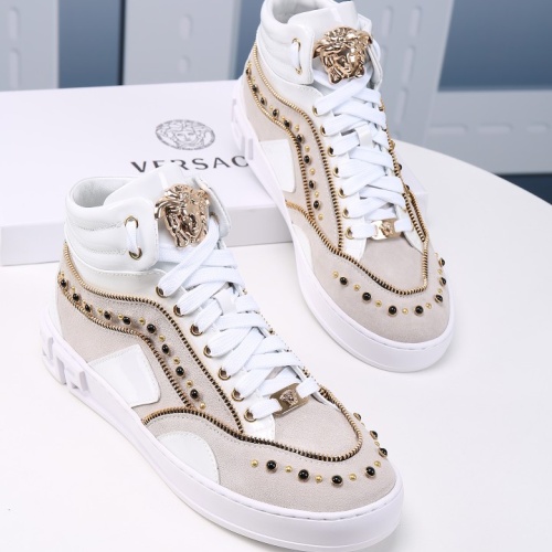 Replica Versace High Tops Shoes For Men #1163739 $82.00 USD for Wholesale