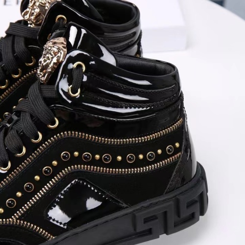 Replica Versace High Tops Shoes For Men #1163740 $82.00 USD for Wholesale