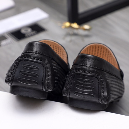 Replica Versace Leather Shoes For Men #1163755 $68.00 USD for Wholesale