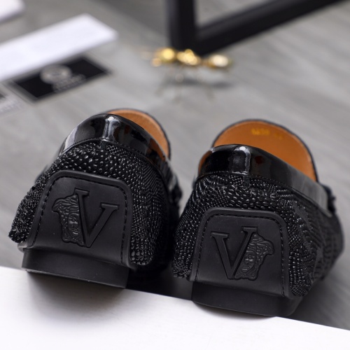 Replica Versace Leather Shoes For Men #1163757 $68.00 USD for Wholesale
