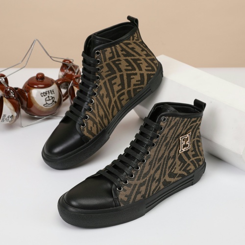 Fendi High Tops Casual Shoes For Men #1163758 $72.00 USD, Wholesale Replica Fendi High Tops Casual Shoes