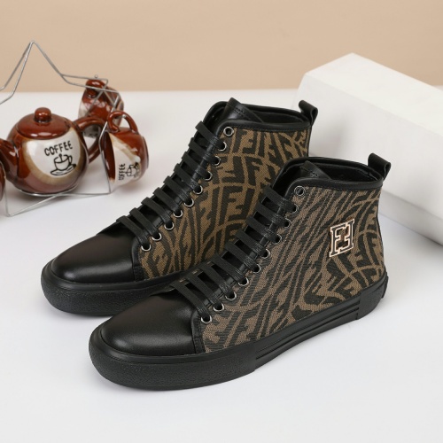 Replica Fendi High Tops Casual Shoes For Men #1163758 $72.00 USD for Wholesale