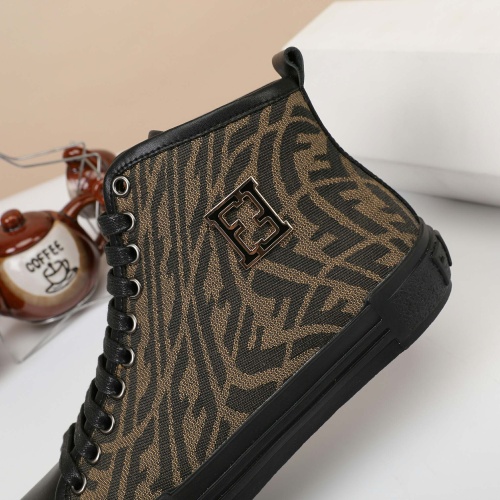 Replica Fendi High Tops Casual Shoes For Men #1163758 $72.00 USD for Wholesale