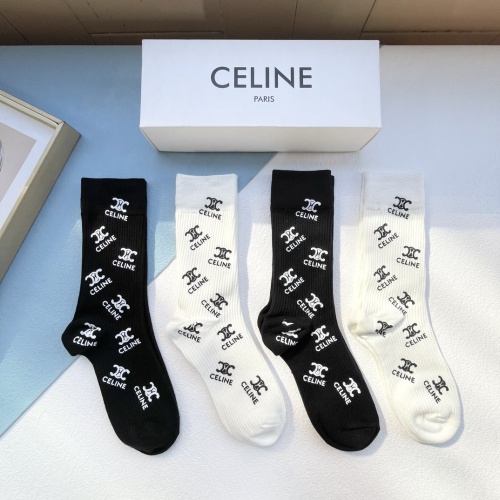 Replica Celine Socks #1163791 $34.00 USD for Wholesale