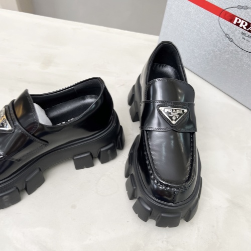 Replica Prada Leather Shoes For Men #1163843 $102.00 USD for Wholesale