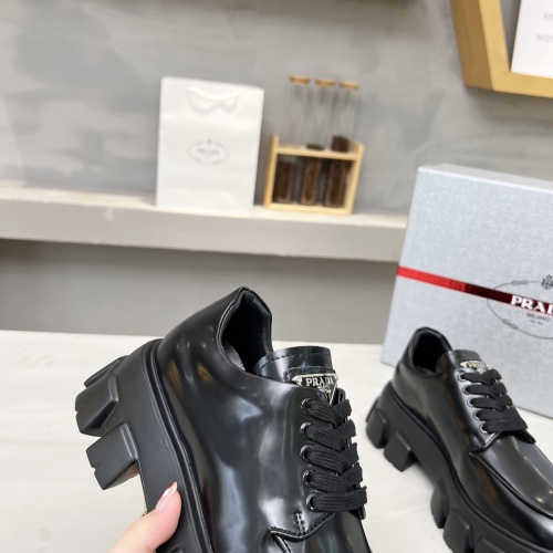 Replica Prada Leather Shoes For Women #1163846 $102.00 USD for Wholesale