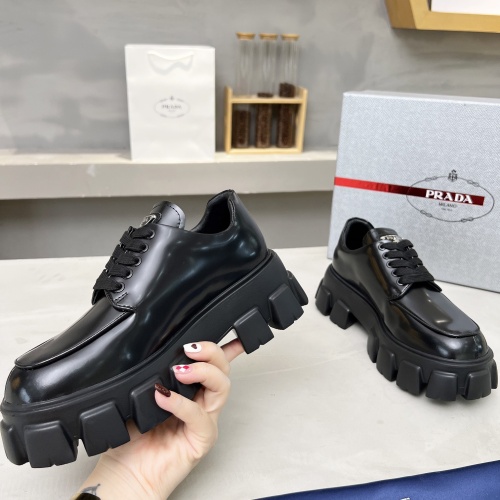 Replica Prada Leather Shoes For Men #1163847 $102.00 USD for Wholesale