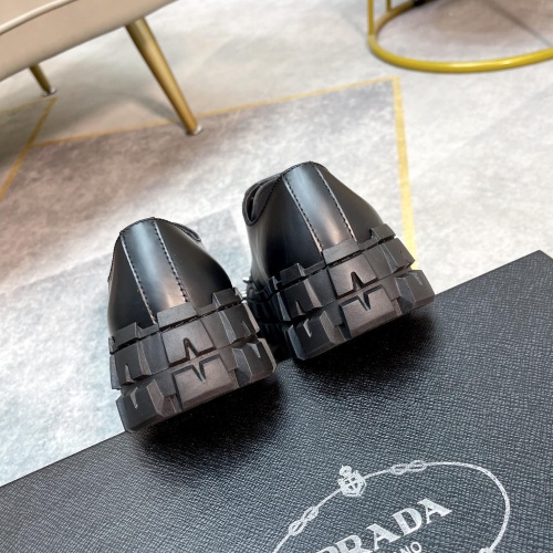 Replica Prada Leather Shoes For Men #1163851 $112.00 USD for Wholesale