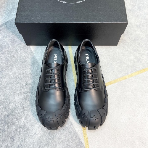 Replica Prada Leather Shoes For Men #1163852 $108.00 USD for Wholesale