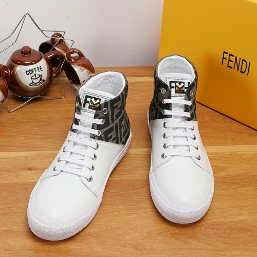 Replica Fendi High Tops Casual Shoes For Men #1163865 $76.00 USD for Wholesale