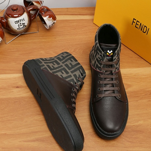Replica Fendi High Tops Casual Shoes For Men #1163866 $76.00 USD for Wholesale