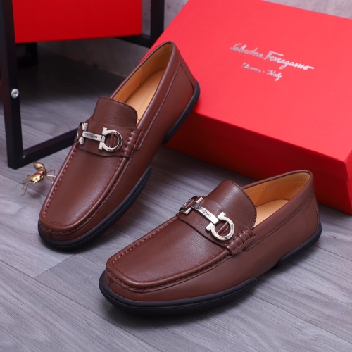 Salvatore Ferragamo Leather Shoes For Men #1163902 $92.00 USD, Wholesale Replica Salvatore Ferragamo Leather Shoes