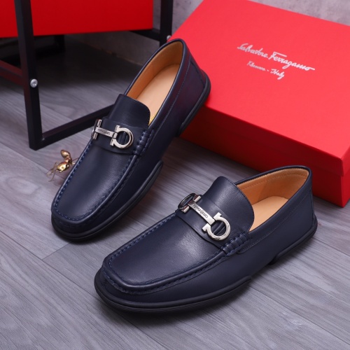 Salvatore Ferragamo Leather Shoes For Men #1163903 $92.00 USD, Wholesale Replica Salvatore Ferragamo Leather Shoes