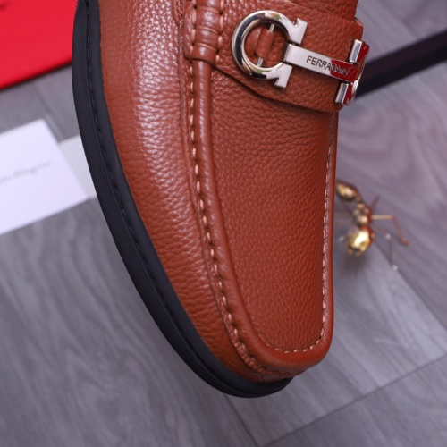Replica Salvatore Ferragamo Leather Shoes For Men #1163920 $92.00 USD for Wholesale