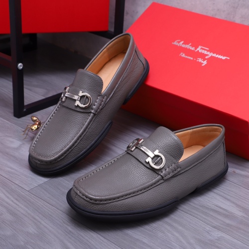 Salvatore Ferragamo Leather Shoes For Men #1163922