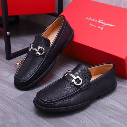 Salvatore Ferragamo Leather Shoes For Men #1163924 $92.00 USD, Wholesale Replica Salvatore Ferragamo Leather Shoes