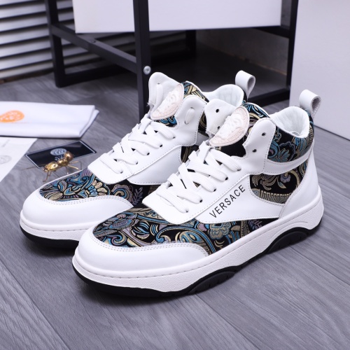Replica Versace High Tops Shoes For Men #1164064 $80.00 USD for Wholesale