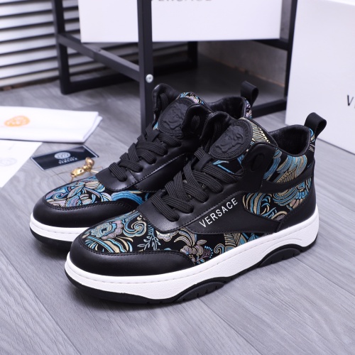 Replica Versace High Tops Shoes For Men #1164065 $80.00 USD for Wholesale