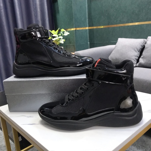 Replica Prada High Top Shoes For Men #1164162 $72.00 USD for Wholesale