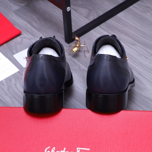 Replica Salvatore Ferragamo Leather Shoes For Men #1164220 $82.00 USD for Wholesale