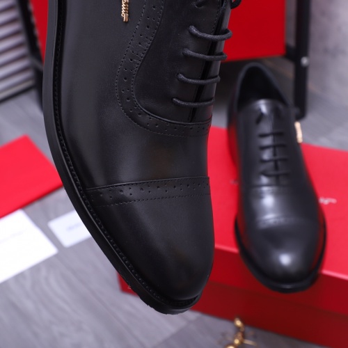 Replica Salvatore Ferragamo Leather Shoes For Men #1164221 $82.00 USD for Wholesale