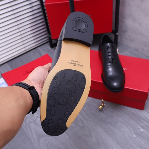 Replica Salvatore Ferragamo Leather Shoes For Men #1164221 $82.00 USD for Wholesale