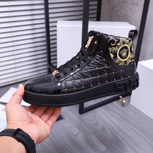 Replica Versace High Tops Shoes For Men #1164238 $76.00 USD for Wholesale