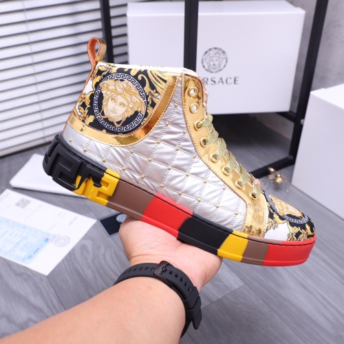 Replica Versace High Tops Shoes For Men #1164239 $76.00 USD for Wholesale
