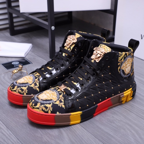 Replica Versace High Tops Shoes For Men #1164240 $76.00 USD for Wholesale