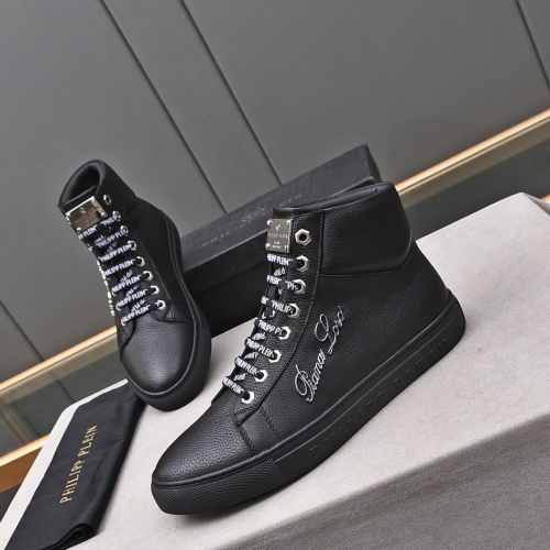 Replica Philipp Plein PP High Tops Shoes For Men #1164252 $85.00 USD for Wholesale