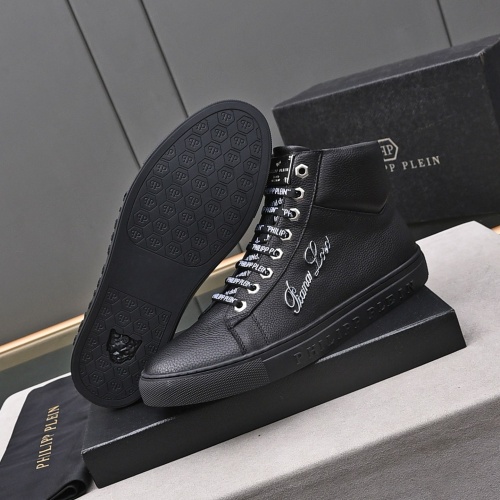 Replica Philipp Plein PP High Tops Shoes For Men #1164252 $85.00 USD for Wholesale