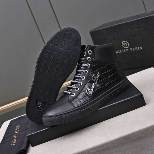 Replica Philipp Plein PP High Tops Shoes For Men #1164253 $85.00 USD for Wholesale