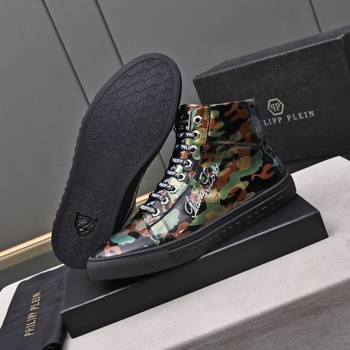 Replica Philipp Plein PP High Tops Shoes For Men #1164254 $85.00 USD for Wholesale