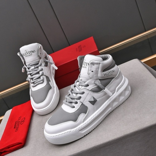 Replica Valentino High Tops Shoes For Men #1164256 $115.00 USD for Wholesale