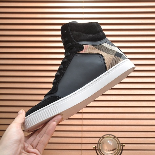 Replica Burberry High Tops Shoes For Men #1164275 $98.00 USD for Wholesale