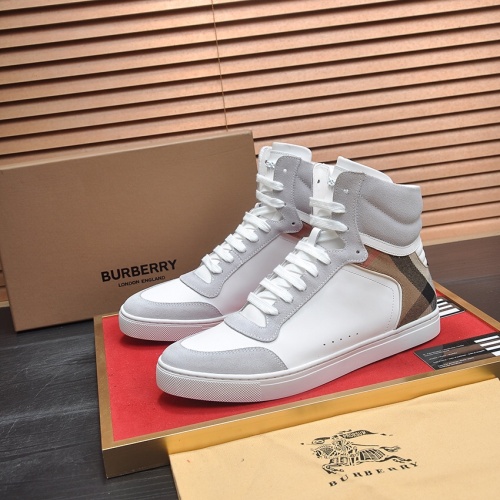 Burberry High Tops Shoes For Men #1164276 $98.00 USD, Wholesale Replica Burberry High Tops Shoes