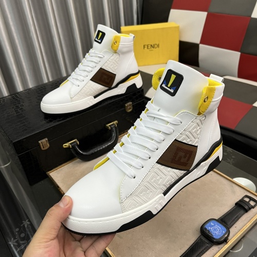Fendi High Tops Casual Shoes For Men #1164277 $82.00 USD, Wholesale Replica Fendi High Tops Casual Shoes