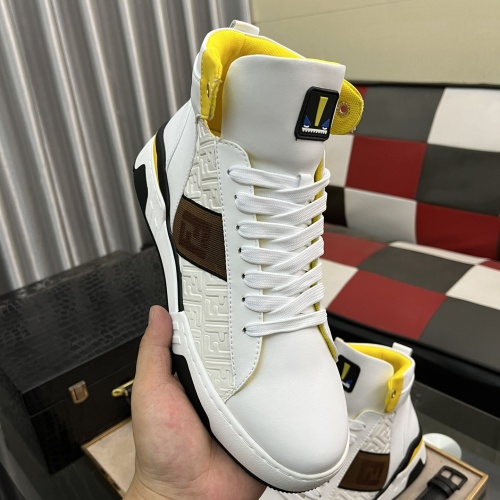 Replica Fendi High Tops Casual Shoes For Men #1164277 $82.00 USD for Wholesale