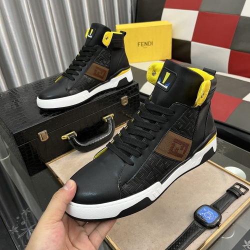 Fendi High Tops Casual Shoes For Men #1164278 $82.00 USD, Wholesale Replica Fendi High Tops Casual Shoes