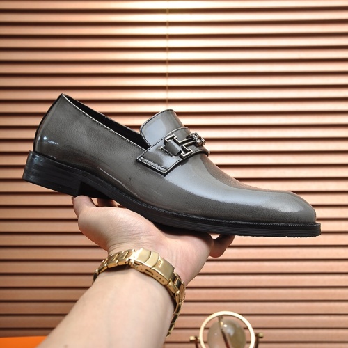 Replica Hermes Leather Shoes For Men #1164279 $88.00 USD for Wholesale