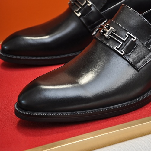 Replica Hermes Leather Shoes For Men #1164280 $88.00 USD for Wholesale